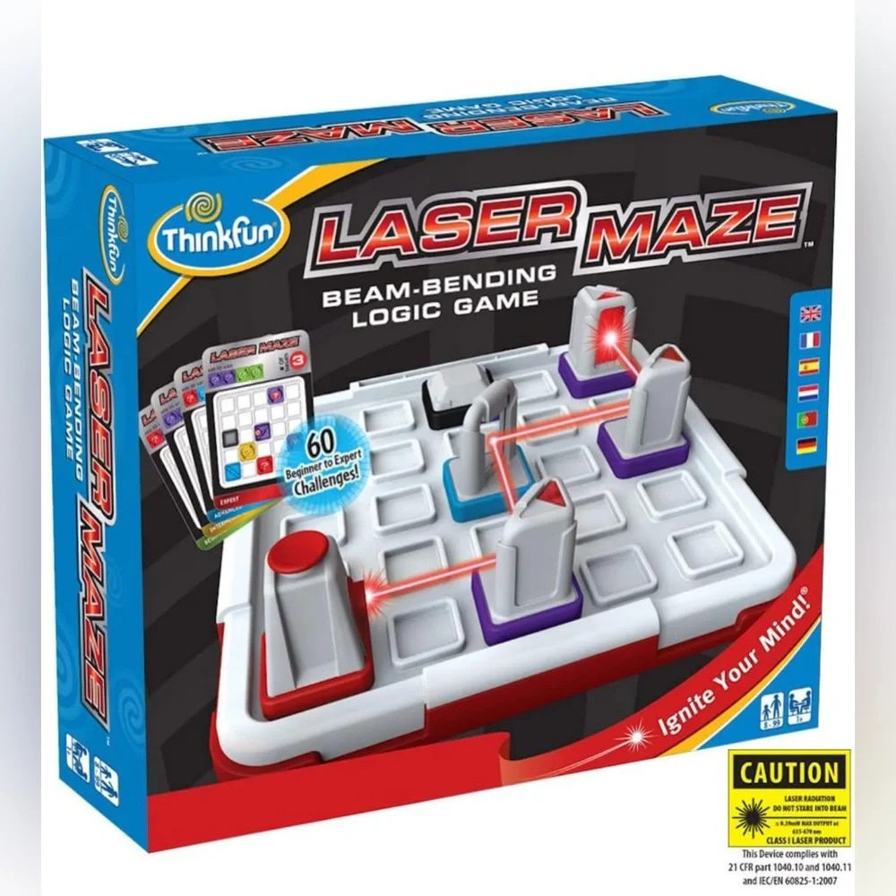 Think Fun Laser Maze (Class 1) Brain Game and STEM Toy for Boys and Girls